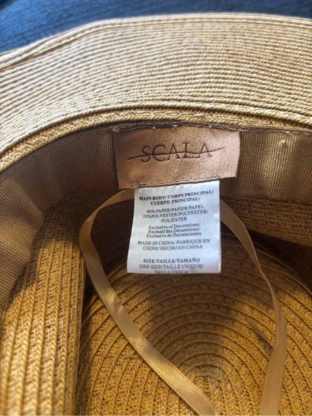 SCALA STRAW SUN HAT - Picture 12 of 12